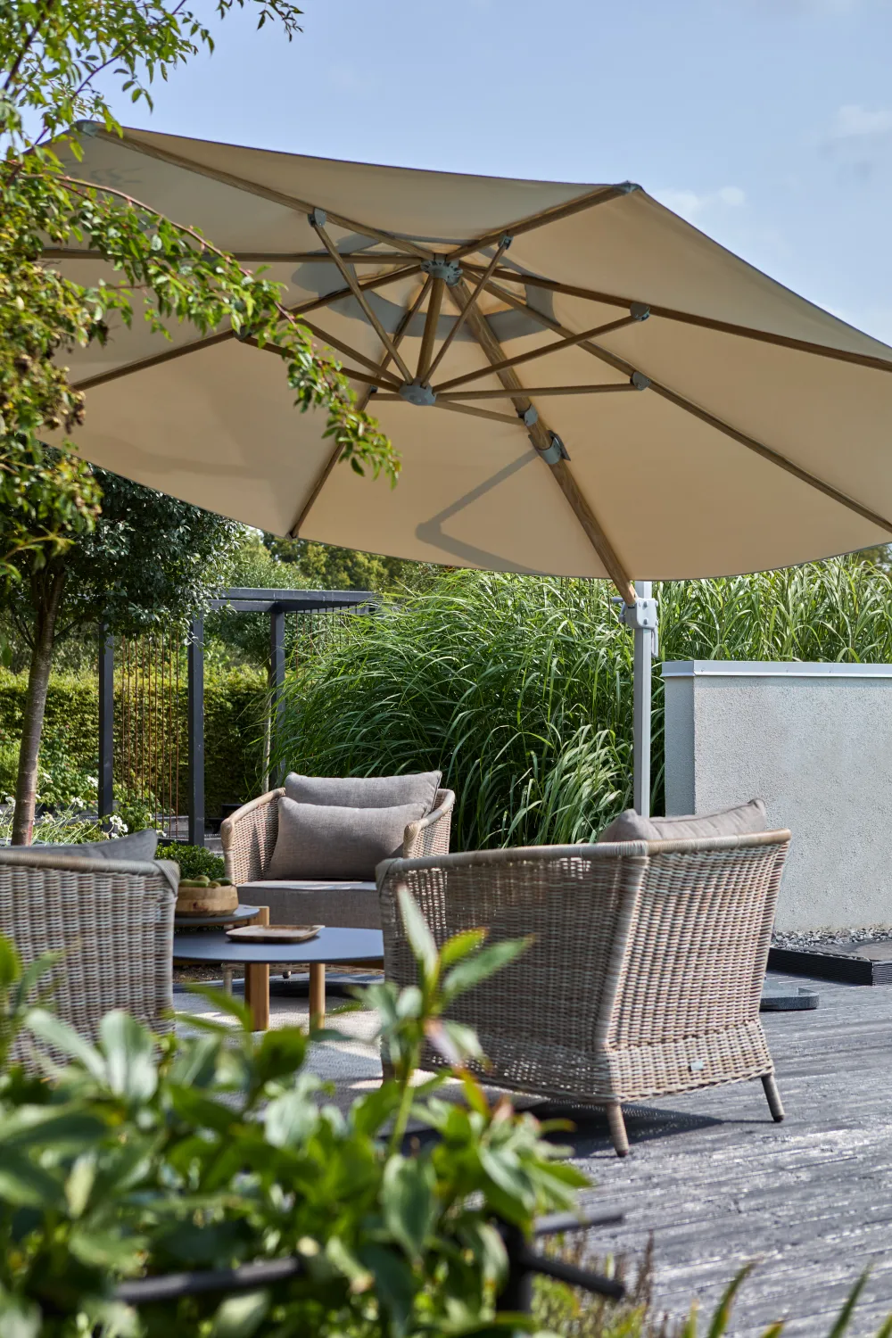 Parasol colgante Luzzi, Caqui Brafab