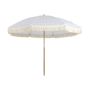 Parasol Gatsby - Grey stripe, Ø256 cm - Brafab