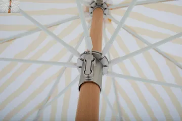 Parasol Gatsby - Yellow stripe, Ø185 cm - Brafab