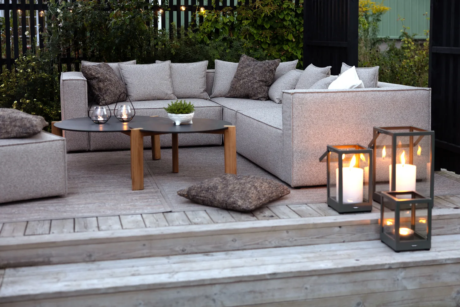 Portavelas Belfort, Negro, 28 cm Brafab