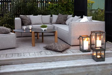 Portavelas Belfort - Negro, 28 cm - Brafab