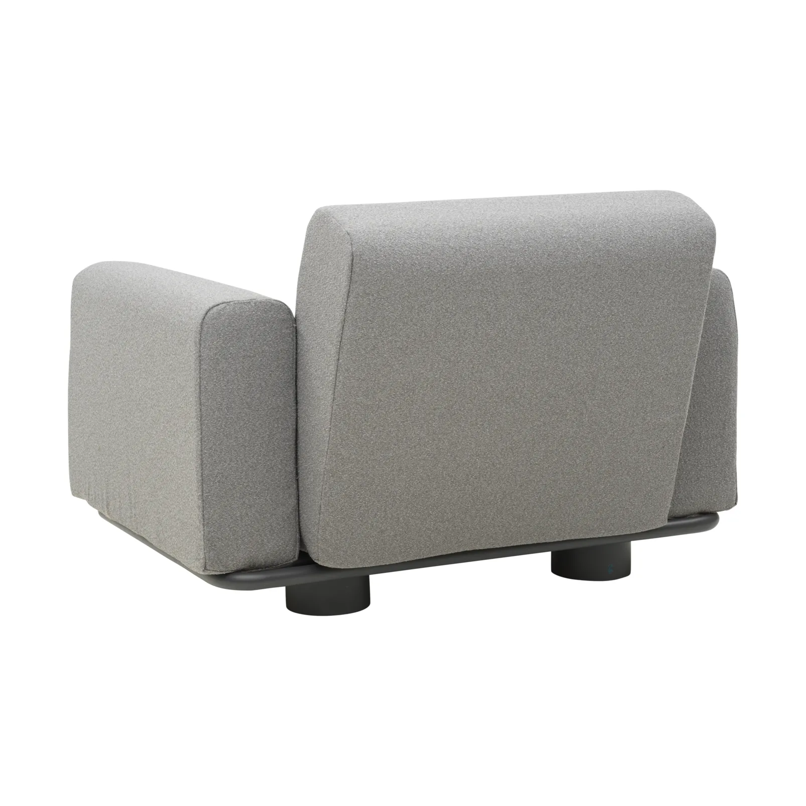 Sillón Bolster, Antracita-teddy grey Brafab
