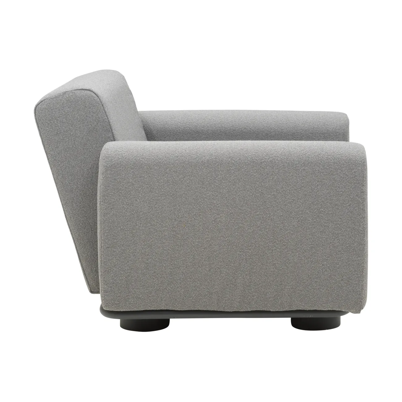 Sillón Bolster, Antracita-teddy grey Brafab
