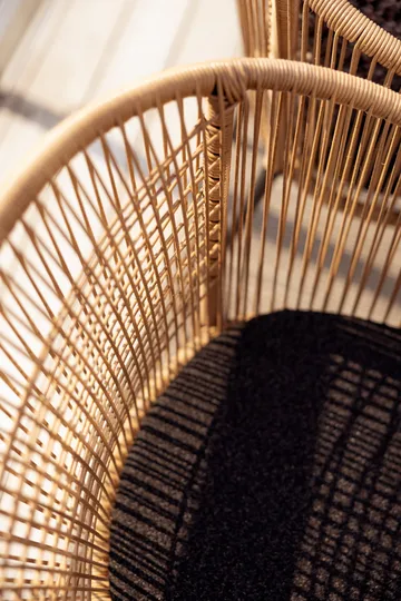 Sillón Delta con brazos - Negro-natural - Brafab