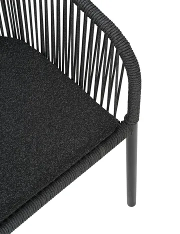Sillón Delta con brazos - Negro - Brafab