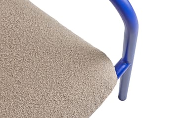 Sillón lounge Bendt - Teddy beige-indigo blue - Brafab