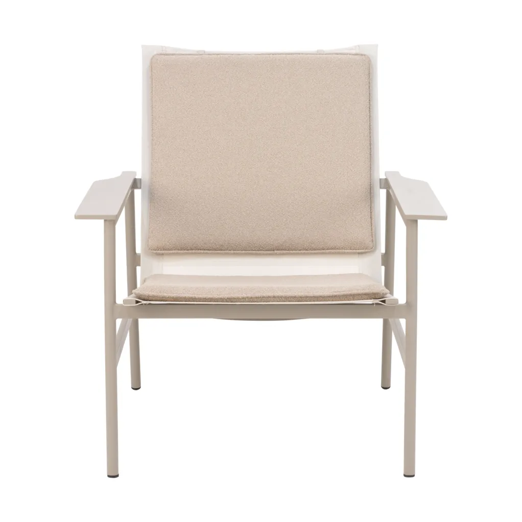 Sillón lounge Soro, Khaki-teddy beige Brafab