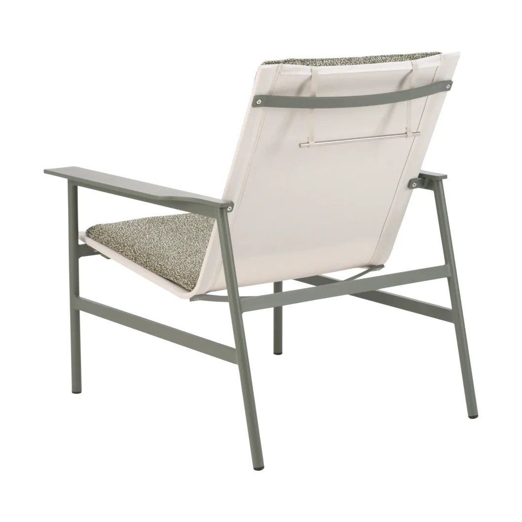 Sillón lounge Soro, Nordic green-teddy verde Brafab