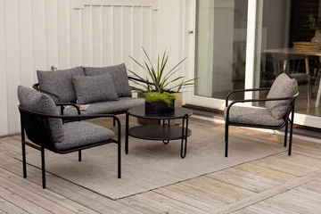 Sofá Bendt - Negro-teddy ant - Brafab