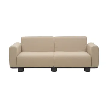 Sofá Bolster - Antracita-teddy beige, 2,5 plazas - Brafab
