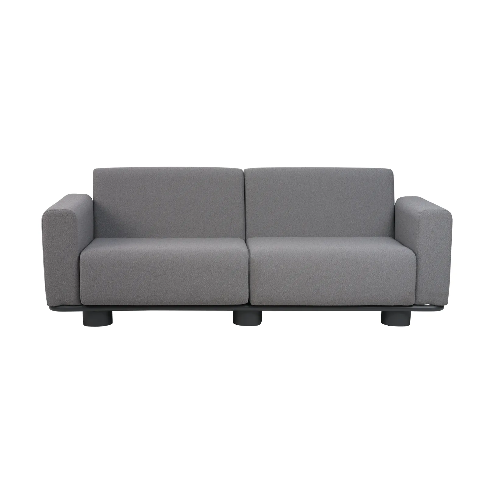 Sofá Bolster, Antracita-teddy grey, 2,5 plazas Brafab
