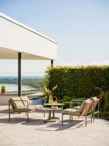 Sofá Motty - Nordic green-teddy verde, 2 plazas - Brafab