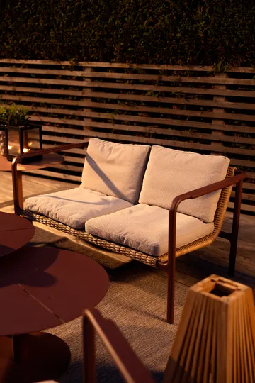 Sofá Motty - Zin red-teddy beige, 2 plazas - Brafab