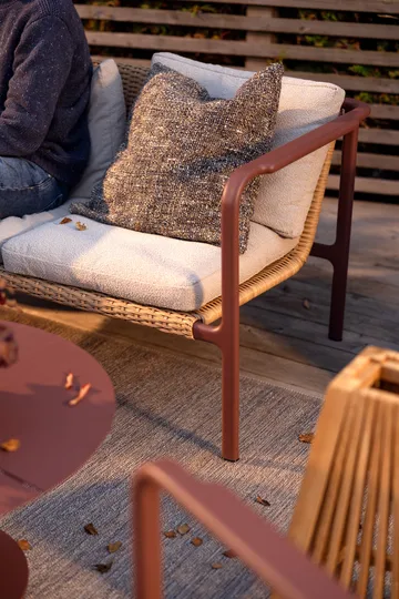 Sofá Motty - Zin red-teddy beige, 2 plazas - Brafab