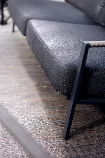 Sofá Naos - Negro-teddy black, 2,5 plazas - Brafab