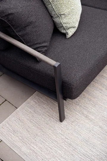 Sofá Naos - Negro-teddy black, 2,5 plazas - Brafab