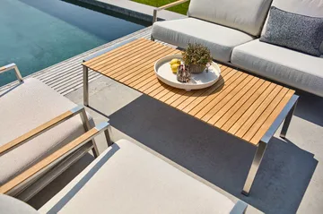 Sofá Naos - Stainless steel-dot beige, 2,5 plazas - Brafab