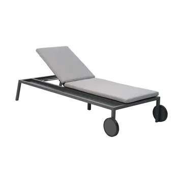 Tumbona Samvaro 218x92 cm - Antracita-pearl grey - Brafab