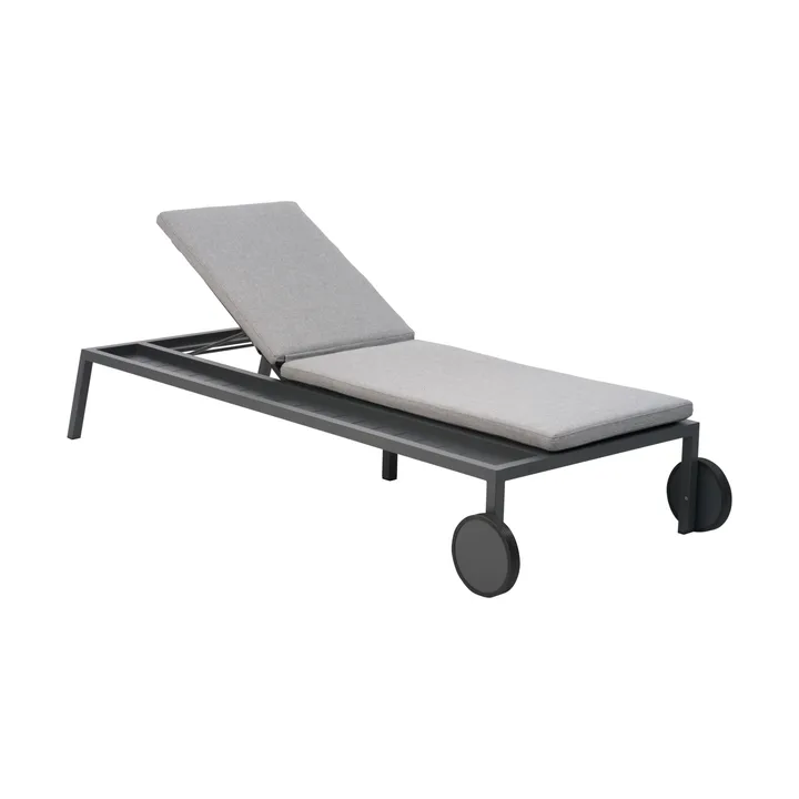 Tumbona Samvaro 218x92 cm - Antracita-pearl grey - Brafab