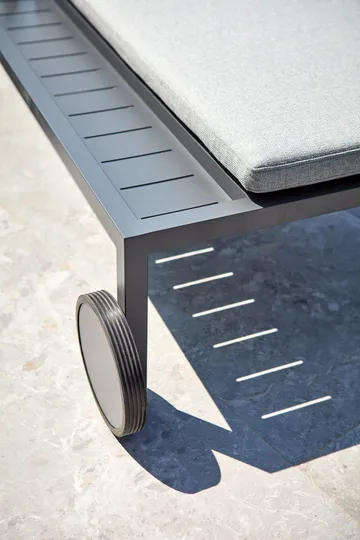 Tumbona Samvaro 218x92 cm - Antracita-pearl grey - Brafab