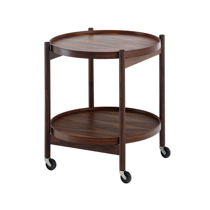 Carrito Bølling Tray Table model 50 - Chapa de nogal, estructura de nogal aceitado - Brdr. Krüger