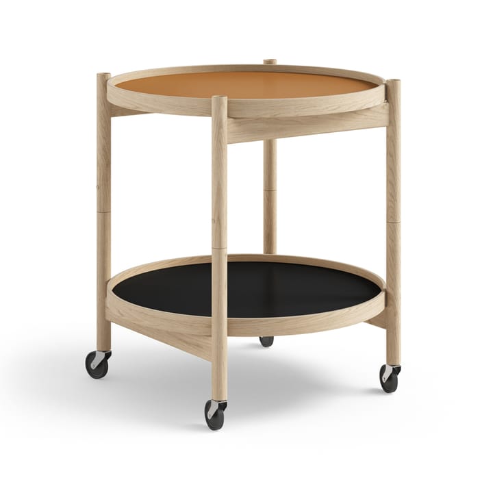 Carrito Bølling Tray Table model 50 - Clay, estructura de roble sin tratar - Brdr. Krüger