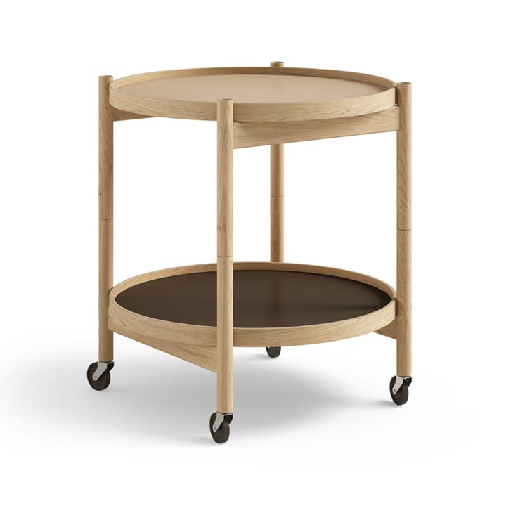 Carrito Bølling Tray Table model 50 - Earth, estructura de roble aceitado - Brdr. Krüger