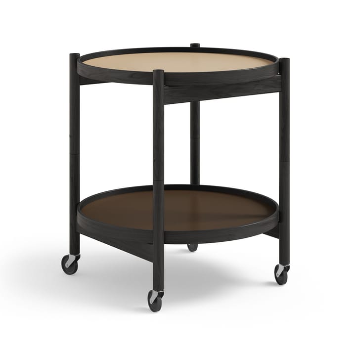 Carrito Bølling Tray Table model 50 - Earth, estructura roble lacado negro - Brdr. Krüger