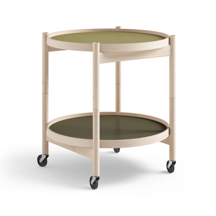 Carrito Bølling Tray Table model 50 - Leaf, estructura de haya sin tratar - Brdr. Krüger