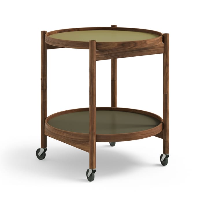 Carrito Bølling Tray Table model 50 - Leaf, estructura de nogal aceitado - Brdr. Krüger