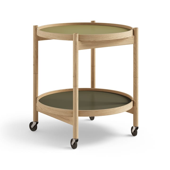 Carrito Bølling Tray Table model 50 - Leaf, estructura de roble aceitado - Brdr. Krüger