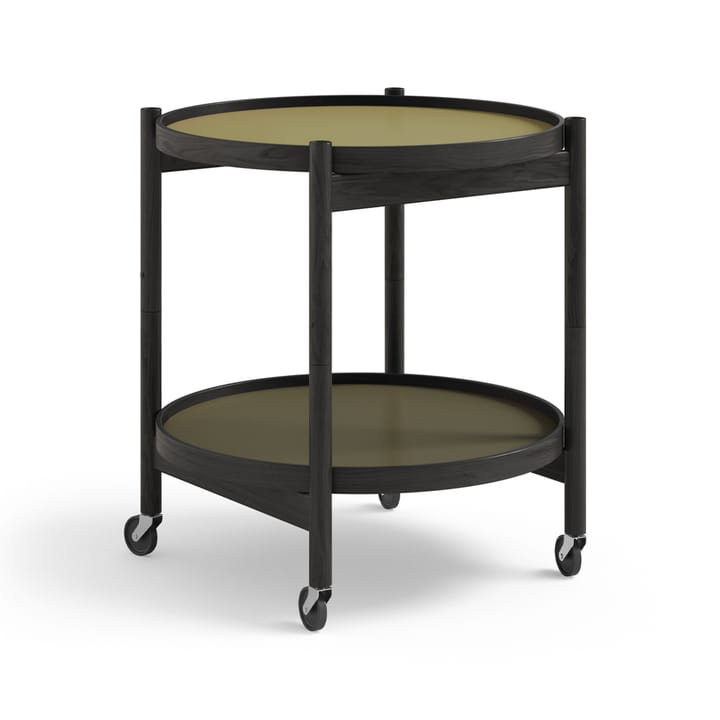Carrito Bølling Tray Table model 50 - Leaf, estructura roble lacado negro - Brdr. Krüger