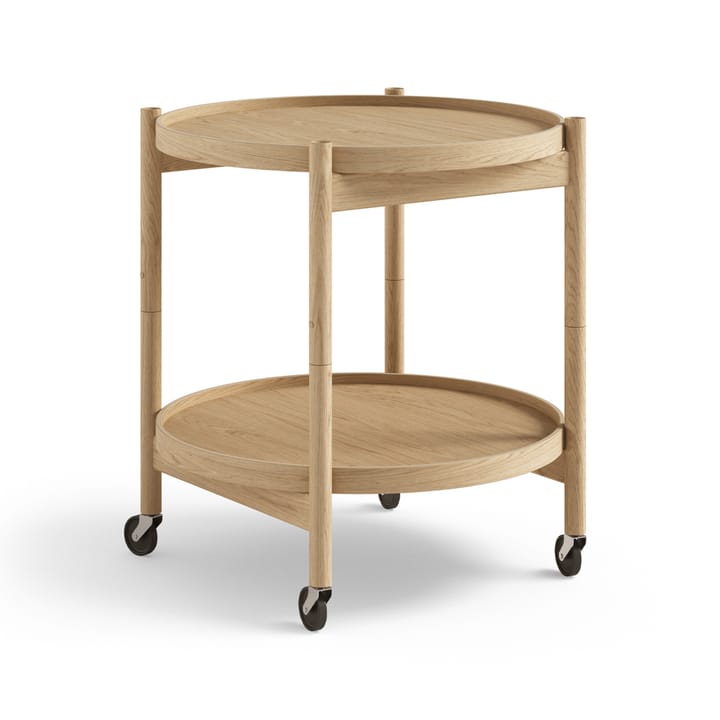 Carrito Bølling Tray Table model 50 - Roble aceitado, estructura de roble aceitado - Brdr. Krüger