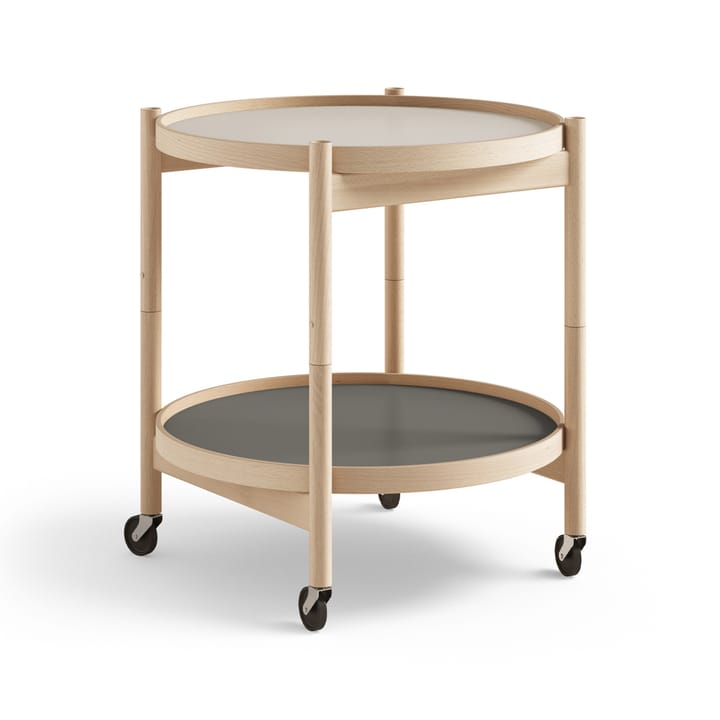 Carrito Bølling Tray Table model 50 - Stone, estructura de haya aceitada - Brdr. Krüger