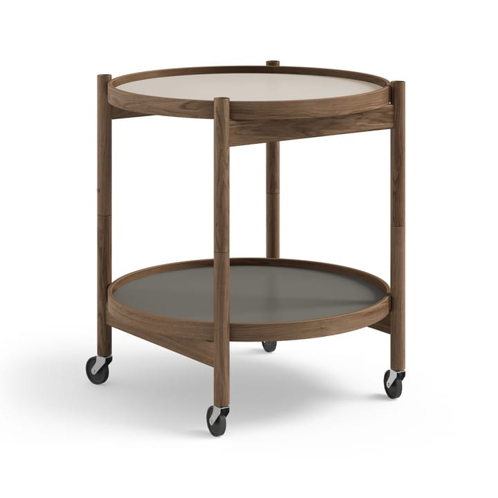 Carrito Bølling Tray Table model 50 - Stone, estructura de roble aceitado humo - Brdr. Krüger