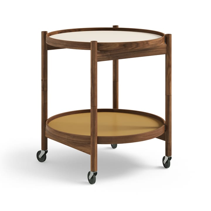 Carrito Bølling Tray Table model 50 - Sunny, estructura de nogal aceitado - Brdr. Krüger