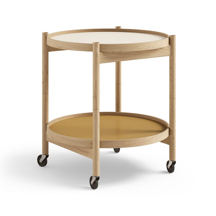 Carrito Bølling Tray Table model 50 - Sunny, estructura de roble aceitado - Brdr. Krüger