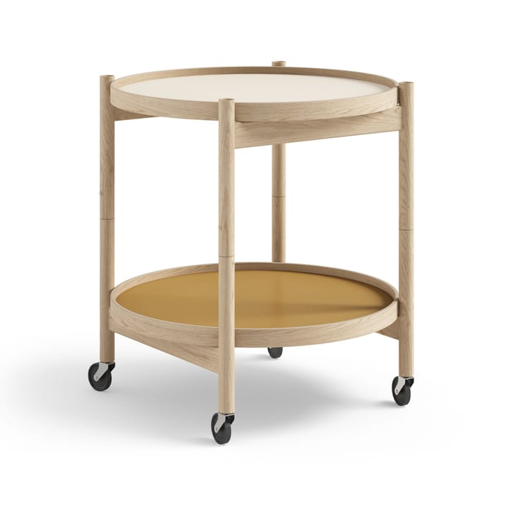 Carrito Bølling Tray Table model 50 - Sunny, estructura de roble sin tratar - Brdr. Krüger