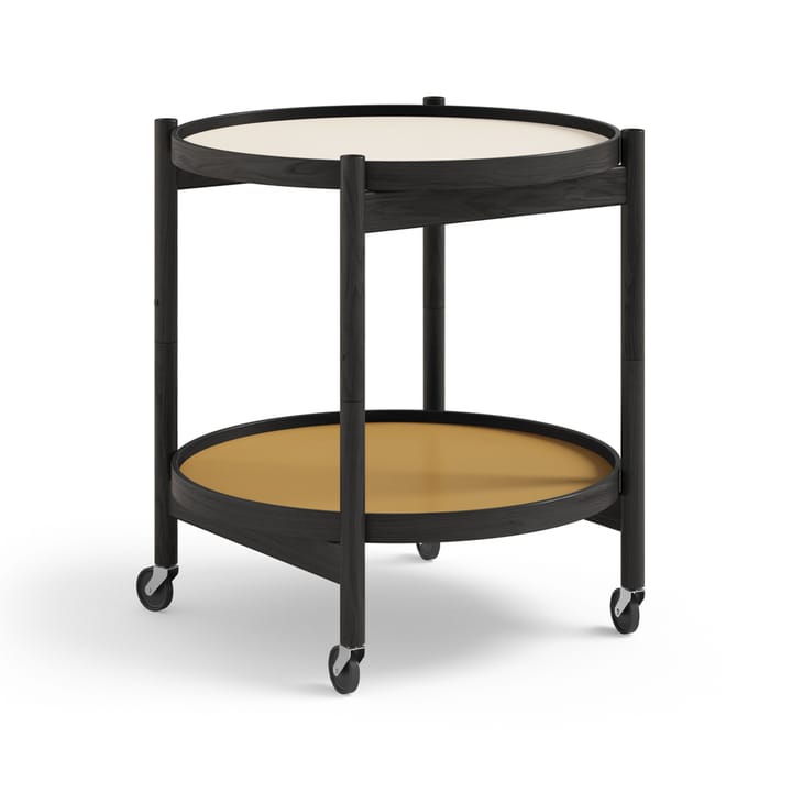 Carrito Bølling Tray Table model 50 - Sunny, estructura roble lacado negro - Brdr. Krüger