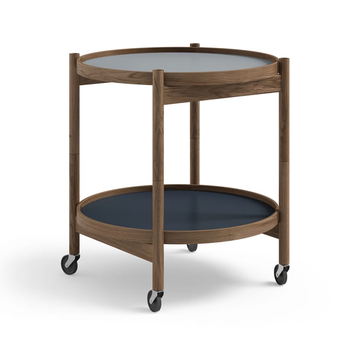 Carrito Bølling Tray Table model 50 - Water, estructura de roble aceitado humo - Brdr. Krüger