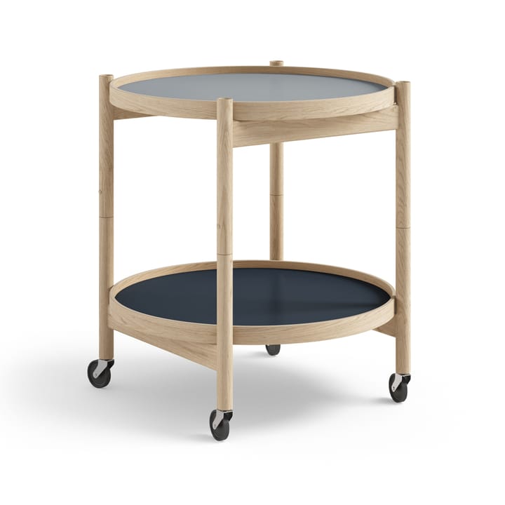 Carrito Bølling Tray Table model 50 - Water, estructura de roble sin tratar - Brdr. Krüger