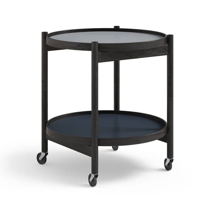 Carrito Bølling Tray Table model 50 - Water, estructura roble lacado negro - Brdr. Krüger