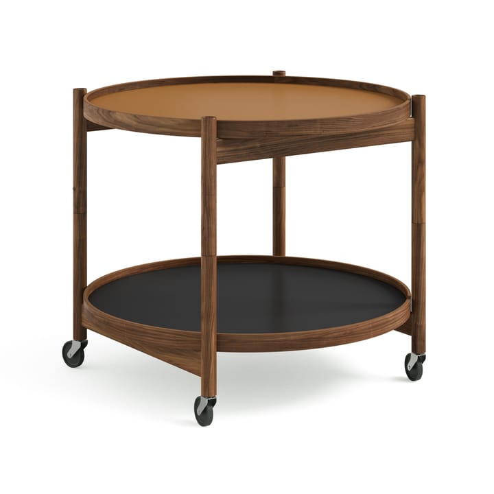 Carrito Bølling Tray Table model 60 - Clay, estructura de nogal aceitado - Brdr. Krüger