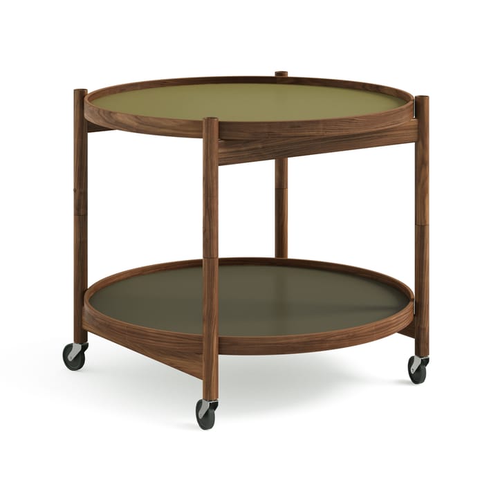 Carrito Bølling Tray Table model 60 - Leaf, estructura de nogal aceitado - Brdr. Krüger