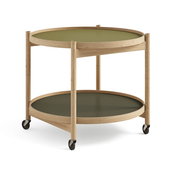 Carrito Bølling Tray Table model 60 - Leaf, estructura de roble aceitado - Brdr. Krüger