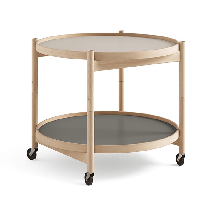 Carrito Bølling Tray Table model 60 - Stone, estructura de haya aceitada - Brdr. Krüger