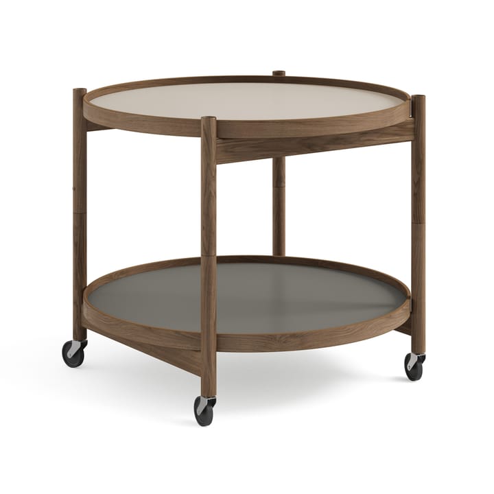 Carrito Bølling Tray Table model 60 - Stone, estructura de roble aceitado humo  - Brdr. Krüger