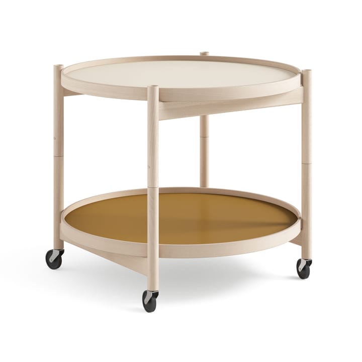 Carrito Bølling Tray Table model 60 - Sunny, estructura de haya sin tratar - Brdr. Krüger