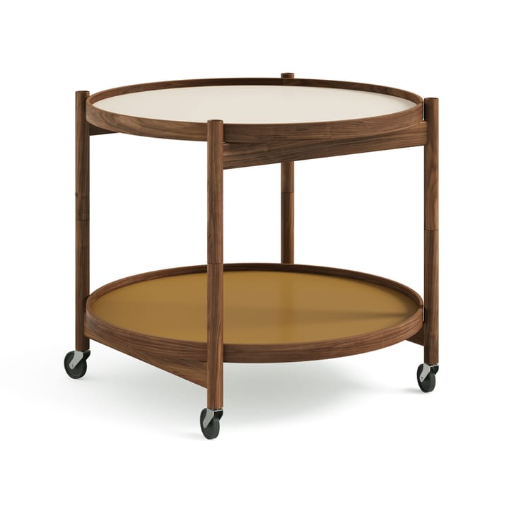 Carrito Bølling Tray Table model 60 - Sunny, estructura de nogal aceitado - Brdr. Krüger