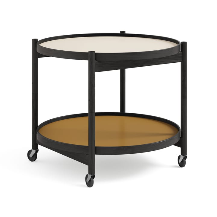 Carrito Bølling Tray Table model 60 - Sunny, estructura roble lacado negro - Brdr. Krüger